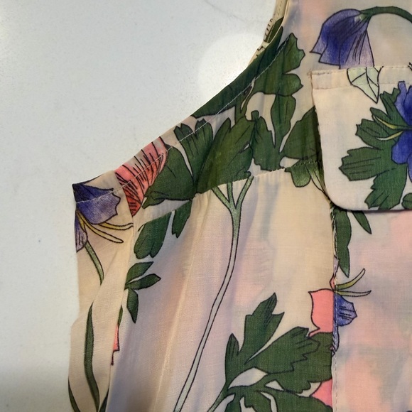 Express Multicolor Floral Sleeveless Blouse - Picture 7 of 9